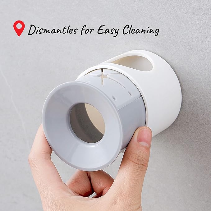 Electric Toothbrush Holder for Bathroom, Wall Mounted for Shower Space-Saving, Bathroom Storage Organizer Caddy, Toothbrush Holder for Kids, Bathroom Decor (4, Grey)