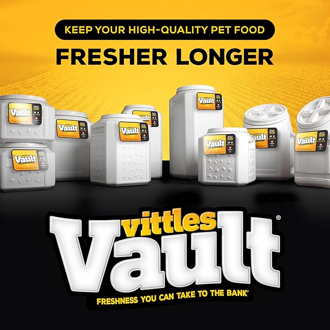 Gamma2 Vittles Vault Stackable Dog Food Storage Container with Sealing Lid, Up to 40 lbs Dry Pet Food Storage Container, USA-Made - [20.5"L x 12"W x 16.75"H]