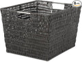 Whitmor Rattique Small Shelf Tote Gray，6 Pack