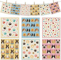 6 Packs Swedish Paper Cloths for Kitchen, Reusable Paper Towels Washable Dish Rags, Highly Absorbent Kitchen Towels Quick Drying Swedish Sponge Cleaning Dish Cloths(Dogs Feet)