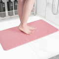 Hargiis Non-Slip Bathtub Mat, Anti Slip Shower Mat, Fast Drying Bathtub Mats, Foot Scrubber Mat, Anti Slip Mat for Tub, Floor, Bathroom, Kitchen, Home, Hotel (Pink 40"×28")