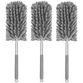 Mini Duster for Cleaning, 360° Bendable Hand Dusters with Extension Pole, Washable Small Duster for Car Interior, Office, Furniture