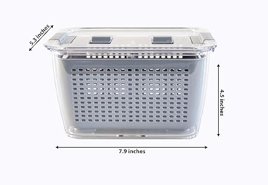 Kitchen Spaces - 1465A6-AMZ Kitchen Spaces Colander Bin, Medium, Gray