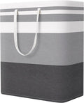 StorageRight Laundry Basket Hamper Large Collapsible Laundry Hamper with Easy Carry Handles，Freestanding Clothes Hampers for Laundry, Bedroom, Dorm, Clothes, Towels, 125L, Gradient Grey