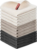 Nialnant 12 Pack Dish Cloths,100% Cotton Dish Towels for Washing Dishes,Soft and Absorbent Kitchen Cleaning Rags - 12x12 Inch