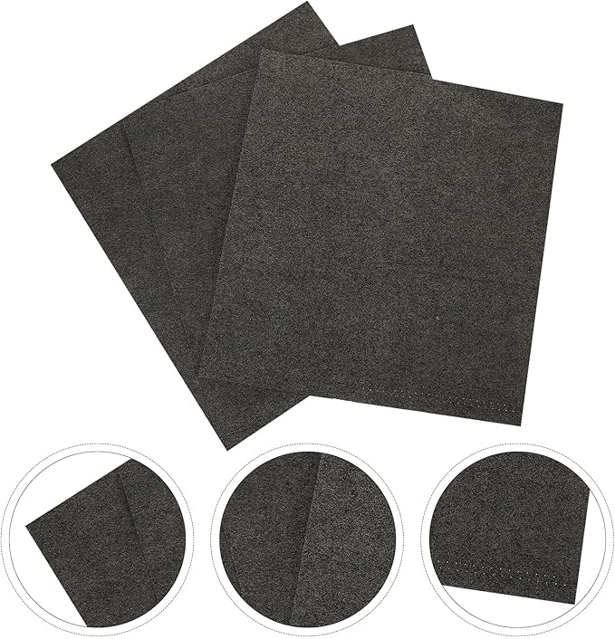 SUPVOX Microfiber Cleaning Cloths 3pcs Set 30x30cm Gray Lint-Free Glass and Car Window Polishing Cloths for Mirror and Eyeglasses Cleaning Household Use