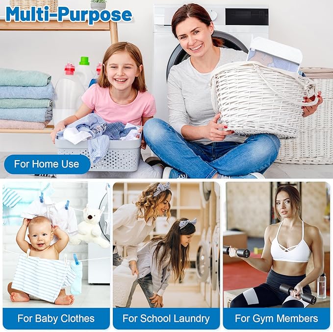 6-Pack Durable Honeycomb Mesh Laundry Bags for Delicates - 12x16 Inches Lingerie Bags for Washing Delicates with Sturdy Zippers, Protect Clothes in Washing Machine for Home, College & Dorm (Medium)