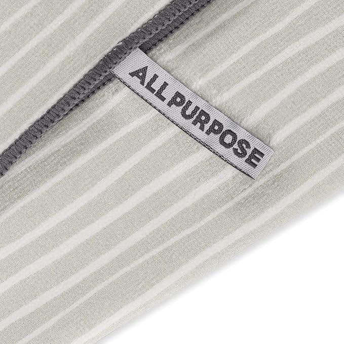 Full Circle Renew Collection All-Purpose Recycled Microfiber Cloths, Set of 3, Stripes Print