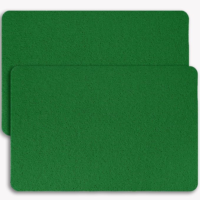 Hargiis Non-Slip Bathtub Mat, 2 Pack Anti Slip Shower Mat, Fast Drying Bathtub Mats, Foot Scrubber Mat, Anti Slip Mat for Tub, Floor, Bathroom, Kitchen, Home, Hotel (Dark Green 24"×16"+24"×16")