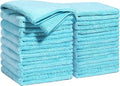 JOYMOOP Microfiber Cleaning Cloths Cyan, 11.8" x 11.8" Kitchen Towels – Reusable Cleaning Rags, Lint-Free, Super Absorbent Cleaning Cloths for Kitchen, Car, and Household Cleaning