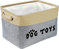 PET ARTIST Dog Toy Basket, Collapsible Dog Toy Bin Box with Comfortable Handles, Large Pet Toy Storage Basket Organizer for Accessories, Toys, Coat & Clothing, Blanket & Leash, Gray, 15"x11"x9" | Collapsible, Dog Toy Bin Box, Large, Organizer, for Acce...