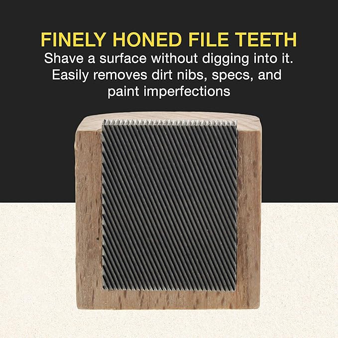 Dura-Gold - Fine Paint Nib File Tool - Fix Paint Imperfections, Shave Off Surface Defects - Remove Runs, Dust, Dirt, Debris - Auto Car Paint Coating Finish Repair - Polishing, Buffing, and Detailing