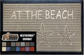 GORILLA GRIP 100% Waterproof All-Season WeatherMax Doormat 35x23, US Designed Natural Rubber, Stain and Fade Resistant, Low Profile Indoor Outdoor Door Mats, Easy Clean Patio Mat, Sand Beach