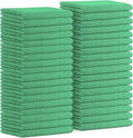 Avalon Towels Microfiber Cleaning Cloths (Value Pack of 36) - Size 16 x 16 Inches, Highly Absorbent Cleaning Rags, Lint Free, Reusable and Washable, Microfiber Towels for Cars (Green)