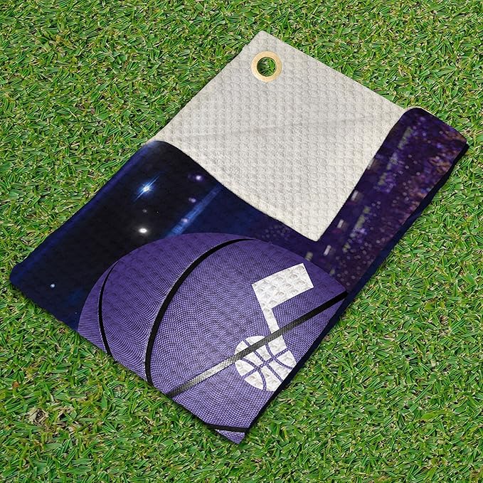 Northwest NBA Golf Towel – Official Licensed Microfiber Waffle Fabric, Absorbent 16x25 in Club Cleaning Accessory