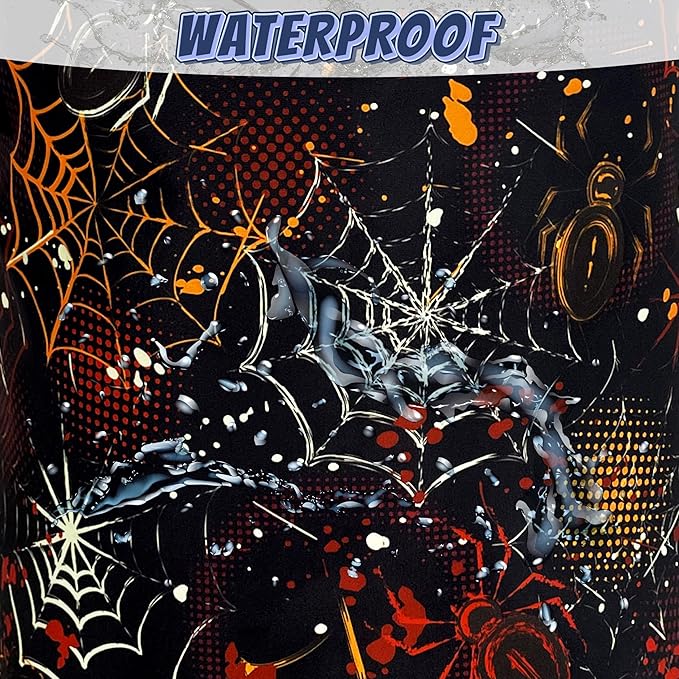Colorful Spider Web Laundry Basket Foldable Oxford Cloth Halloween Laundry Hamper With Handle Clothes Storage Organizer Basket 18.9"x16.5" Storage Bag For Laundry Room/Bathroom/Bedroom/Dormitories