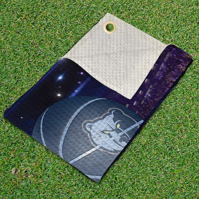 Northwest NBA Golf Towel – Official Licensed Microfiber Waffle Fabric, Absorbent 16x25 in Club Cleaning Accessory