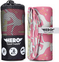 Hero Microfiber Large Beach Towel Compact (Stay Pawsitive, 40 x 72)