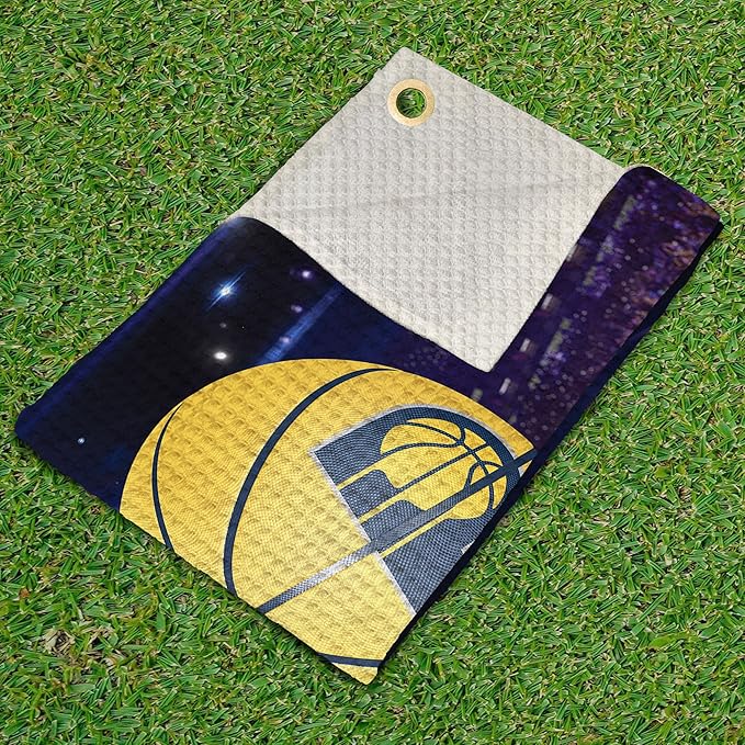 Northwest NBA Golf Towel – Official Licensed Microfiber Waffle Fabric, Absorbent 16x25 in Club Cleaning Accessory