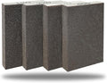 4 Pack Hand Sanding Sponge Set -120 220 320 400 Grit- Coarse Medium Fine Grit Sanding Block, Sander Sponges for Wood-Working Drywall Metal, Washable and Reusable Sponge for Rust Removal Polishing