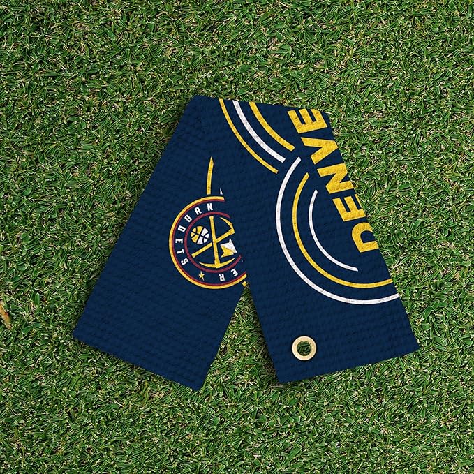 Northwest NBA Golf Towel – Official Licensed Microfiber Waffle Fabric, Absorbent 16x25 in Club Cleaning Accessory