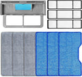 Reusable Replacement Pads Compatible with Shark Vac Pad VM252 VM251 VM200 VC205 VM250 VM200 VM200C VM190 VM250 QM250 VM190 VM200P12 Vacuum Mop Refills Upgraded Design of Dirt Chamber, 6+3+1 Pack