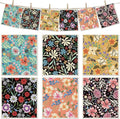6 Packs Swedish Paper Cloths for Kitchen, Reusable Paper Towels Washable Dish Rags, Highly Absorbent Kitchen Towels Quick Drying Swedish Sponge Cleaning Dish Cloths (Colorful Floral)