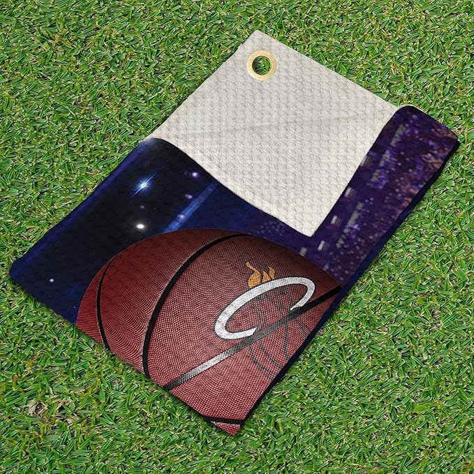 Northwest NBA Golf Towel – Official Licensed Microfiber Waffle Fabric, Absorbent 16x25 in Club Cleaning Accessory