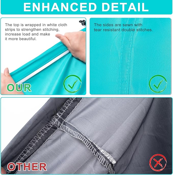 2 Pack 28" x 40"Travel Laundry Bag, Machine Washable Dirty Clothes Organizer with Drawstring,Large Enough to Hold 4 Loads of Laundry, Easy Fit a Laundry Hamper or Basket Travel Essentials
