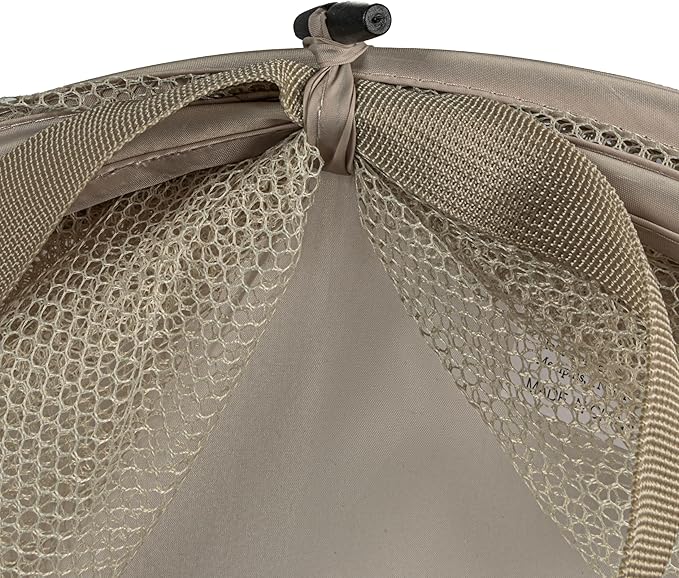 Household Essentials Pop-Up Mesh Laundry Hamper, Beige