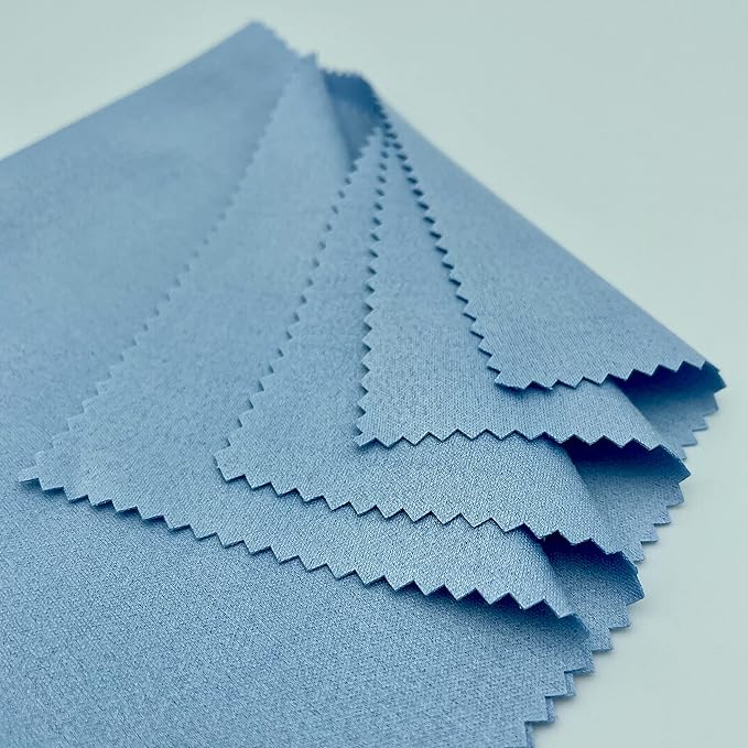 AAwipes Violin Clean Cloths Microfiber (6-Pack 12"x12" Cloths Blue) Plush Polishing Cloths for Musical Instruments Premium Cleaning Cloths for Guitar Piano Clarinet Trumpet Sax Universal (HCIS-1212-B)
