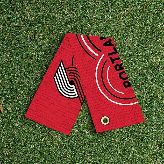 Northwest NBA Golf Towel – Official Licensed Microfiber Waffle Fabric, Absorbent 16x25 in Club Cleaning Accessory
