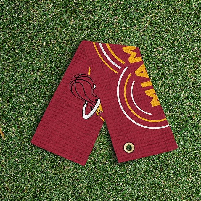 Northwest NBA Golf Towel – Official Licensed Microfiber Waffle Fabric, Absorbent 16x25 in Club Cleaning Accessory