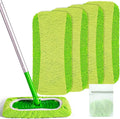 Reusable Mop Pads Compatible with Swiffer Sweeper - Pet Heavy Duty Wet Cloth Refills & Multi-Surface Dry Sweeping Cloth Refill - Washable Wet Pads Refill for Mopping Floors (Mop not Included)