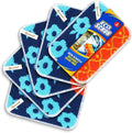 Amarelle GEN II Dish Washing Scrubbers (5-Pack) 2-in-1, Made in Green Kitchen Scrubbers for Dishes, Non Scratch Pot & Pan Scrubber, Dual-Sided Heavy-Duty Scouring Pads, Reusable (Nordic Folk)