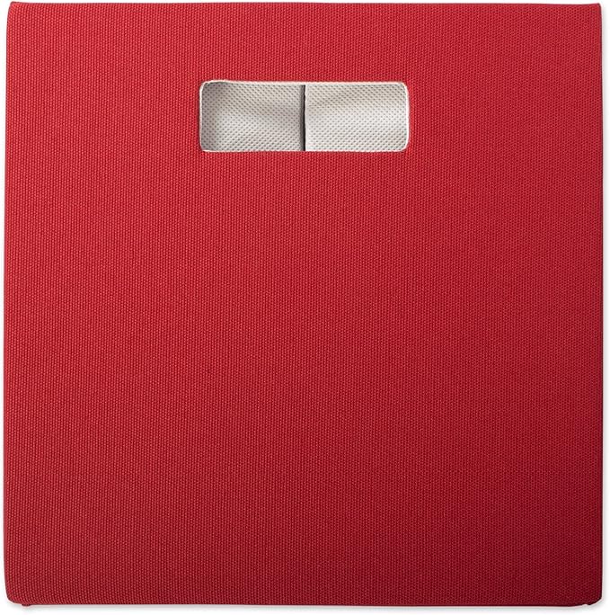 DII Collapsible Polyester Storage Cube, Solid, Lightweight and Durable, Small Square, 11x11x11, Rust