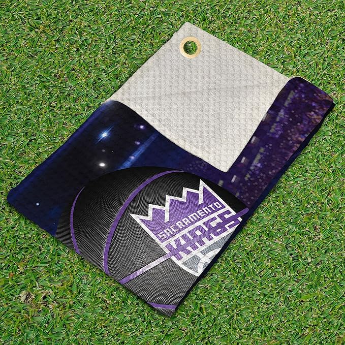 Northwest NBA Golf Towel – Official Licensed Microfiber Waffle Fabric, Absorbent 16x25 in Club Cleaning Accessory
