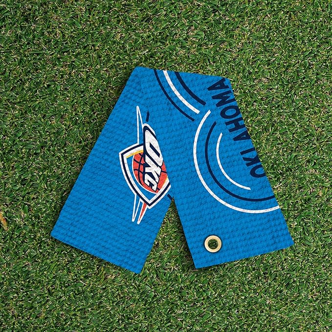 Northwest NBA Golf Towel – Official Licensed Microfiber Waffle Fabric, Absorbent 16x25 in Club Cleaning Accessory