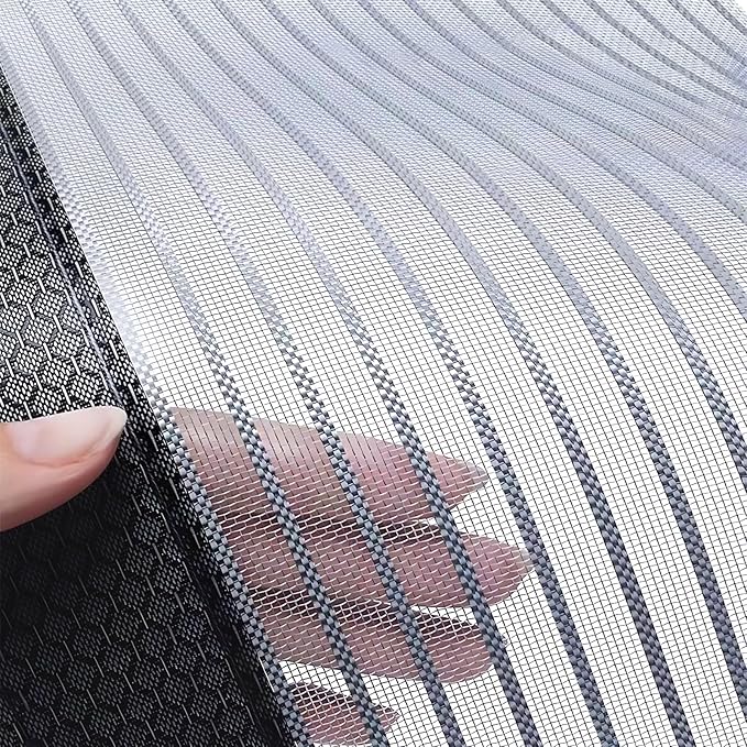 Heavy Duty Door Screen Magnetic Closure, LOVIGA Thickened Fiberglass Screen Door Mesh, Self Sealing, Tear Resistant, Easy Assemble, Fine Mesh Keep Bugs Out Fit Door Size 30 Inch X 77 Inch