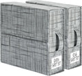 SUOCO SheetCube Bed Sheet Organizers and Storage 2 Pack, Foldable Linen Closet Organizer, Bedding Folder Storage Box Container for Blanket, Duvet Cover Set, Bed Sheet Set - Pattern Grey