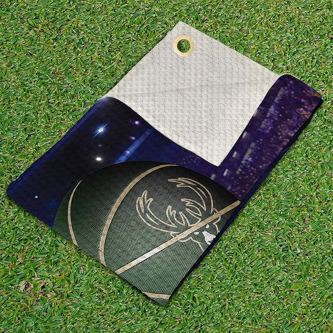 Northwest NBA Golf Towel – Official Licensed Microfiber Waffle Fabric, Absorbent 16x25 in Club Cleaning Accessory