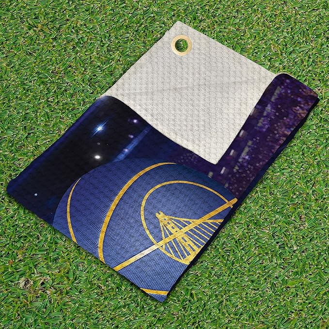 Northwest NBA Golf Towel – Official Licensed Microfiber Waffle Fabric, Absorbent 16x25 in Club Cleaning Accessory