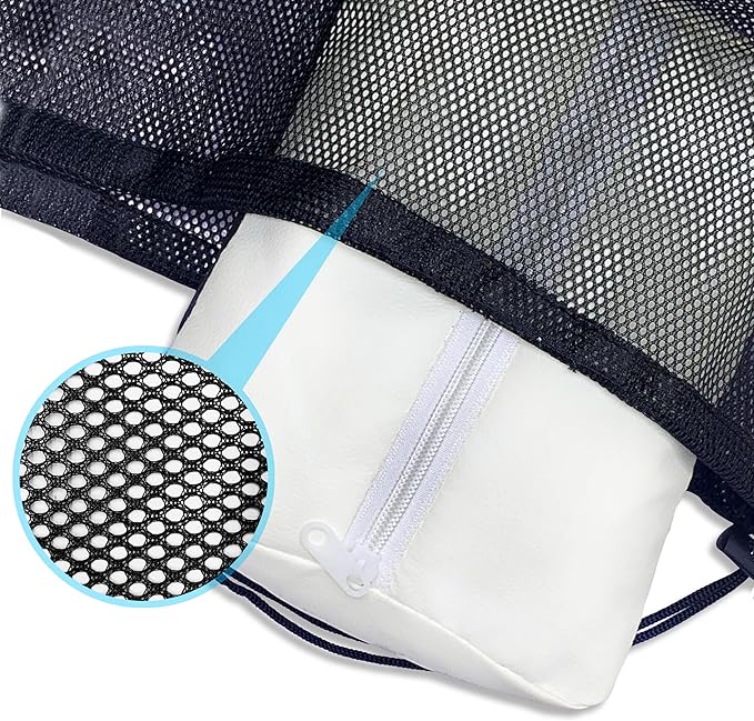 4 Pack Mesh Laundry Bags, 24 x 35 Inches Heavy Duty Mesh Laundry Bag, Large Laundry Drawstring Bag for College, Dorm, Travel, Family and Apartment Dwellers, Black