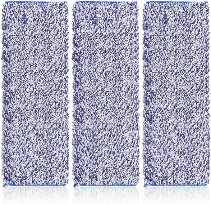 3 Pack Microfiber Dusting Pad for Bona Family of Mops, Washable & Reusable Pads for Bona Hardwood Floor Cleaner Mop, Mop Pads Refill for Hard Surface Floors