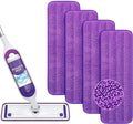 Reusable Power Mop Refills Pads Compatible with Swiffer PowerMop Mop - Microfiber Power Mop Pads Refill for 13 ''-15 '' Spray Mop- Washable Pads for Multi-Surface Floor Cleaning, 4 Pack