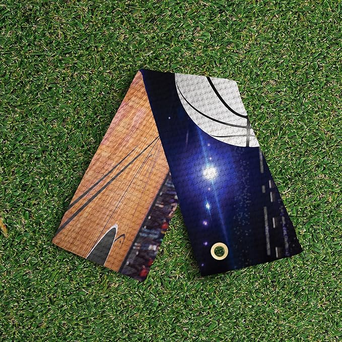 Northwest NBA Golf Towel – Official Licensed Microfiber Waffle Fabric, Absorbent 16x25 in Club Cleaning Accessory