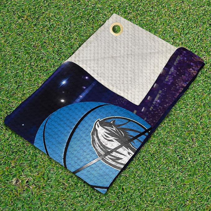 Northwest NBA Golf Towel – Official Licensed Microfiber Waffle Fabric, Absorbent 16x25 in Club Cleaning Accessory