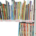 20 Pcs 28 * 12CM 1MM Shelf Divider for Library Labels;Bookshelf Labels;Book Number prompts;Bookshelf Separation Classification;File Guides