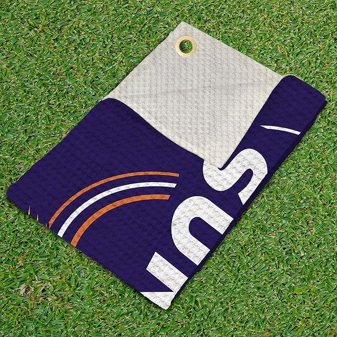 Northwest NBA Golf Towel – Official Licensed Microfiber Waffle Fabric, Absorbent 16x25 in Club Cleaning Accessory