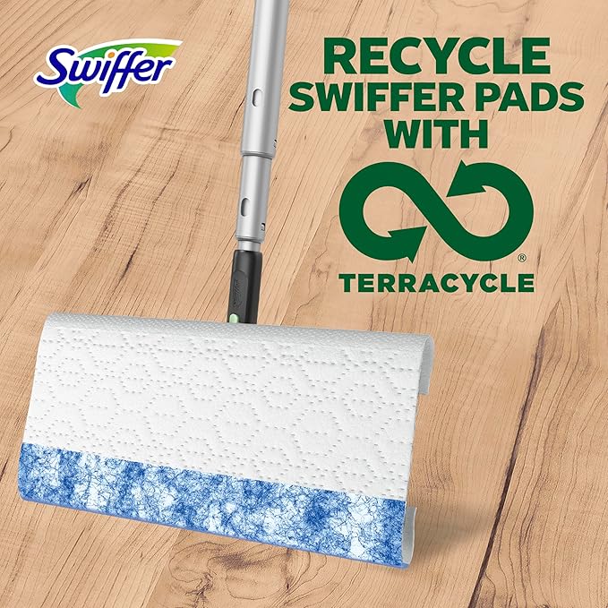 Swiffer Heavy Duty Mop Wet Multi-Surface Cloth Refills for Floor Mopping and Cleaning,Pet with Febreze Odor Defense,20 Count (Pack of 6)